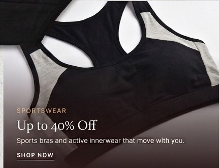 Sportswear — up to 40% off sports bras at Teusy