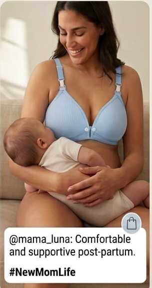 Teusy feeding bra in blue